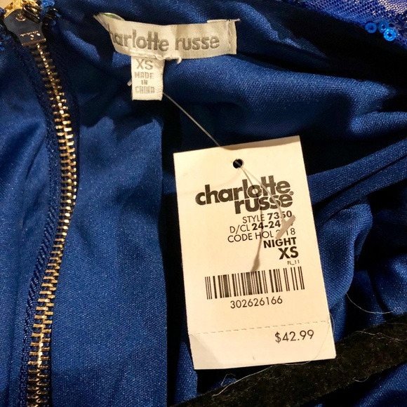 BLUE SEQUINS PARTY DRESS - Picture 5 of 5